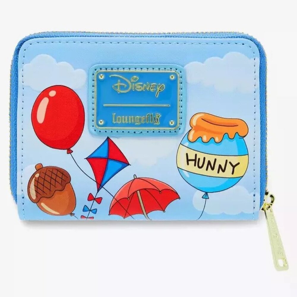 Loungefly Disney Winnie The Pooh Wallet Balloon Characters Zip Around - Picture 2 of 4